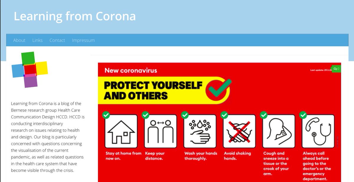 Eugen Pfister 🇪🇺 (@trogambouille) on Twitter photo Soeben online gegangen: Der "Learning from Corona" Blog meines Instituts an der <a href="/hkb_bfh/">Hochschule der Künste Bern HKB</a>: hccd.hypotheses.org
Mit Beiträgen zum Kommunikationsdesign und visueller Rhetorik während der #Corona Pandemie. Auch mit meiner und @pachukipachuki-s Beteiligung. Soeben online gegangen: Der "Learning from Corona" Blog meines Instituts an der <a href="/hkb_bfh/">Hochschule der Künste Bern HKB</a>: hccd.hypotheses.org
Mit Beiträgen zum Kommunikationsdesign und visueller Rhetorik während der #Corona Pandemie. Auch mit meiner und @pachukipachuki-s Beteiligung.