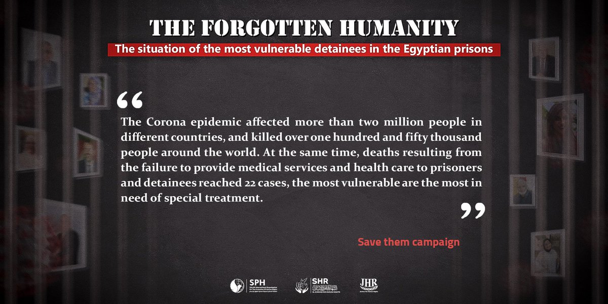 sphorganization's tweet photo. #TheForgottenHumanity | #SaveThemCampaign
#LetThePrisonersOut | #SalamInternationalOrganizationSPH https://t.co/weu0d0t2Fk