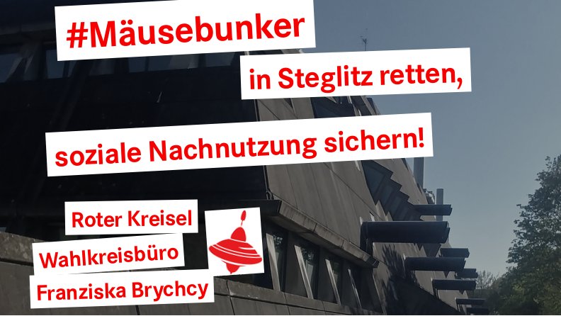 Der #Mäusebunker in #Steglitz muss erhalten und eine soziale Nachnutzung gesichert werden!
Hier Onlinepetition unterschreiben:kurzelinks.de/oz7a
 #steze