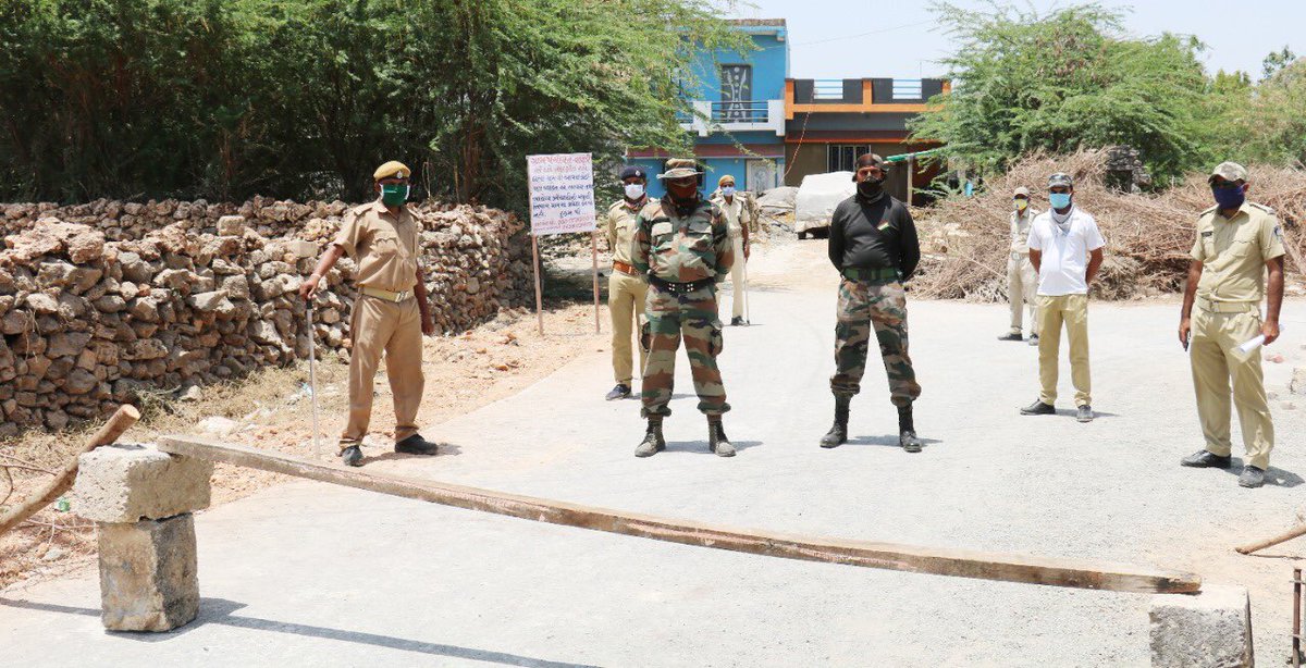 Health screening of approx 5500 persons of Vavdi &amp; Umbri villages of #Sutrapada (where #coronavirus positive case was detected) has been completed by Health Teams

People of Vadodara Jhala &amp; Bavani Vav should also remain indoors as they are neighbouring villages

<a href="/mamlatdarsutra1/">MAMLATDAR SUTRAPADA</a>