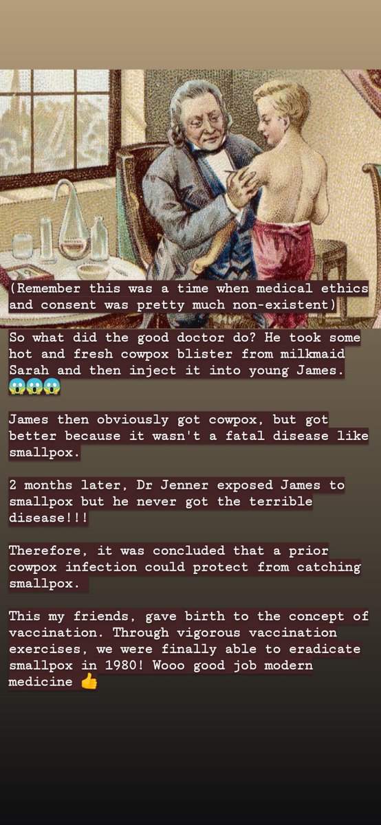 Hellu Twitter! In light of the recent discussions around vaccination, here is what I will like you to know about the modern marvel of medicine wooo let's goooooIt all started with Dr Edward Jenner and his mission to eradicate smallpox