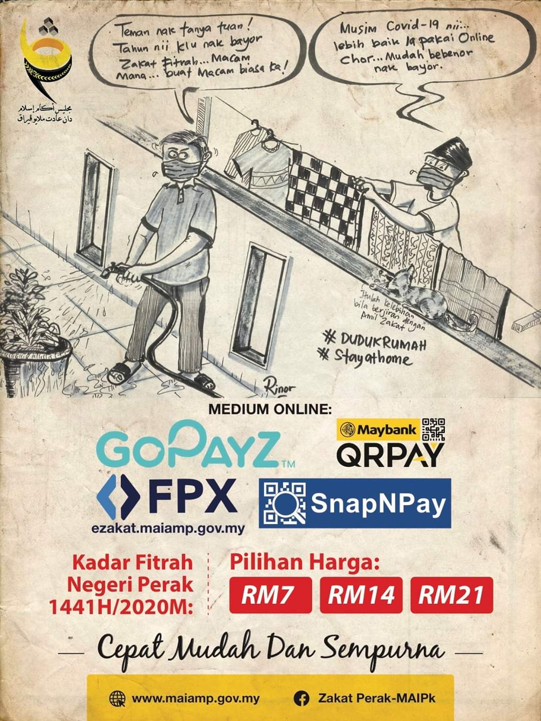 Moh Kita Sur Twitter Maipk Menawarkan Medium Paling Mudah Untuk Tunaikan Zakat Fitrah Bagi Tahun 1441h 2020m Moh Buat Secara Online Sahaja Cepat Mudah Sempurna Moh Tunaikan Zakat Secara Online Di