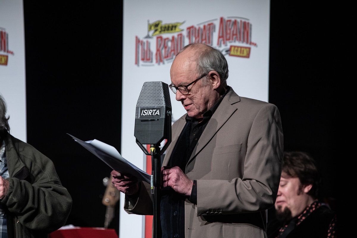 SlapstickFest's tweet photo. Our #laughterinlockdown video for Friday is actually our final show from #Slapstick2020 - @ISIRTA_Again! This is a delightful recreation of the radio comedy and featured three of the original cast - @GraemeGarden1, @BillOddie, and Tim Brooke-Taylor. https://t.co/AIM9JDxohA https://t.co/QmEGrEqCs9