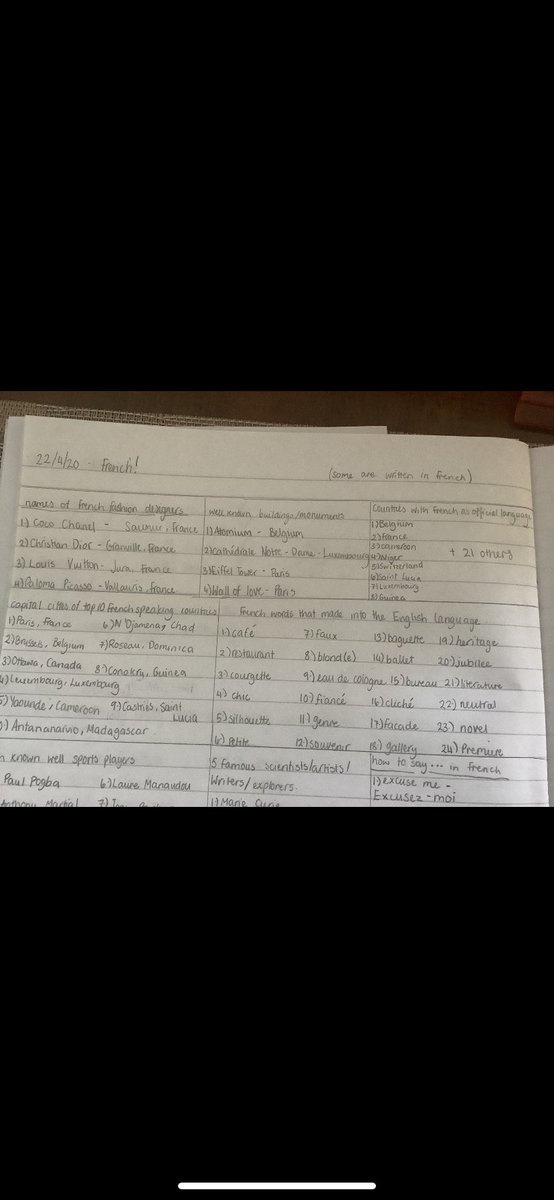 MissMillar2's tweet photo. P7 have made a fantastic start to completing the @BritishCouncil #frenchlanguagechallenge #languages #french π«π· @Stoneywood_1 https://t.co/hkjv8Pt33e