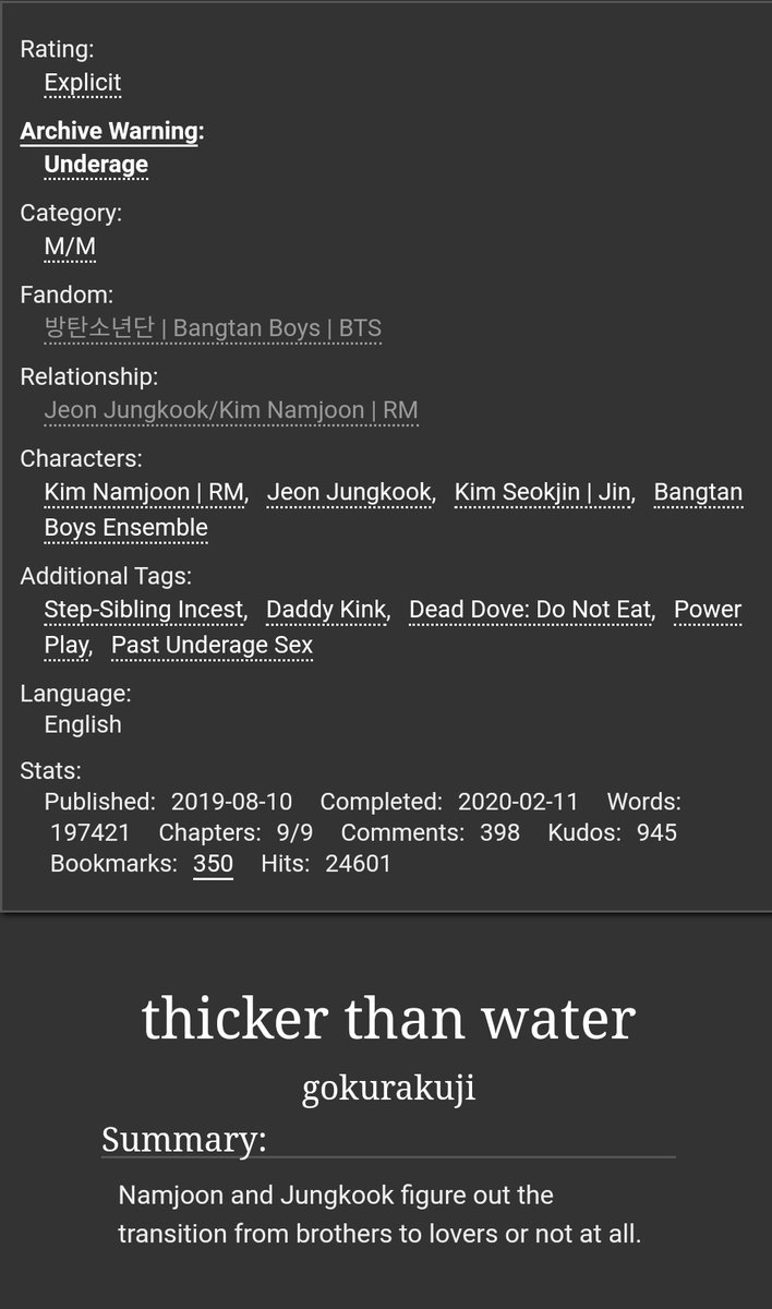 thicker than water by  @yakultco #namkook. completed. i'm in love with this. read the tags! http://archiveofourown.org/works/20190847?view_full_work=true