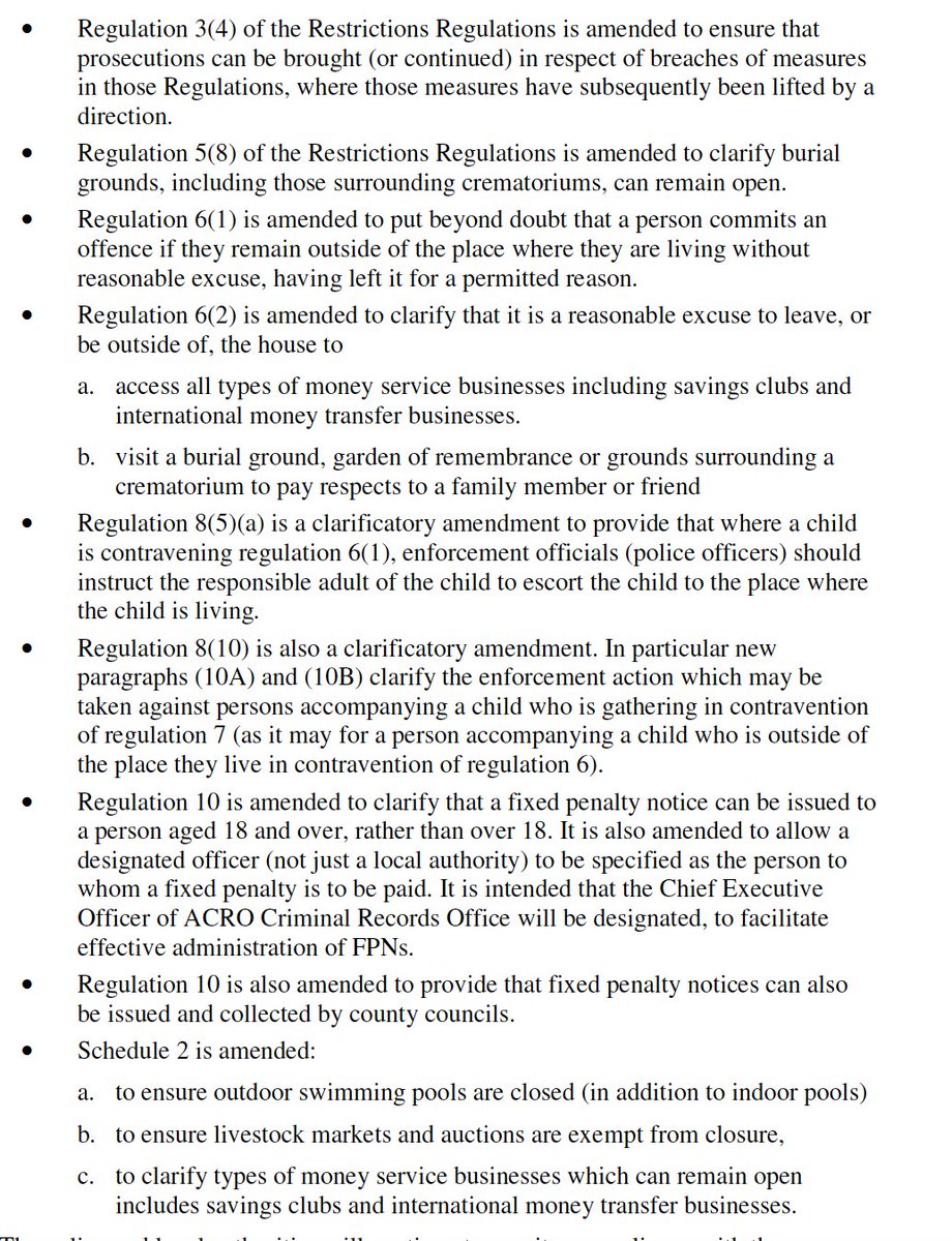 Some import changes to the lockdown regulations in England have just been made, without warning, by the government. Will try and summarise them in this threadAmendments here  http://www.legislation.gov.uk/uksi/2020/447/madeExplanatory note here  http://www.legislation.gov.uk/uksi/2020/447/pdfs/uksiem_20200447_en.pdf