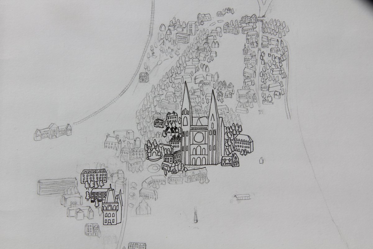 _AirMat_'s tweet image. Inspiré par le travail de @RaisonPablo, j'ai commencé la carte de Chartres. C'est long, mais exploration très sympa à faire, une autre manière de découvrir sa ville.