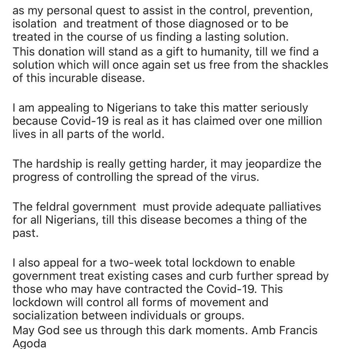 Naijablogger's tweet photo. #COVID19: Comedian #Igodye donates his mansion to Federal Government as an Isolation Centre. https://t.co/fYvTLhJKAf