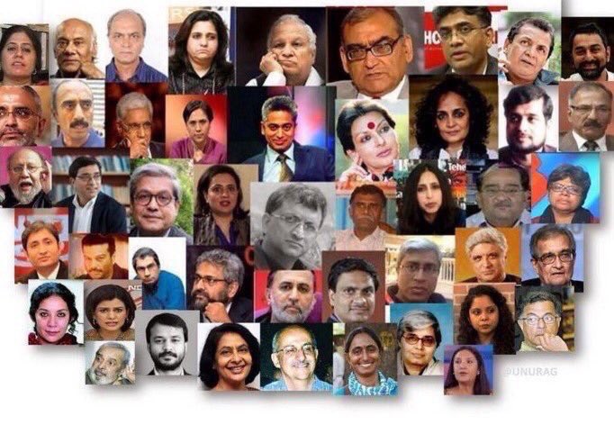 RT for Arnab Goswami, two minutes of silence for people in the second pic