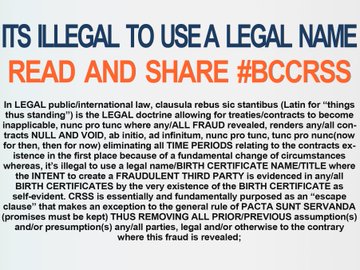 NotaVerity's tweet photo. IT'S ILLEGAL TO USE A LEGAL NAME!

#IDsILLEGAL see #TruthBillboards &amp; get your #BCCRSS #TheEscapeClause at https://t.co/pWXEMpUDut

Asking for any kind of I.D is #AidingAndAbettingFraud

@UTMRegistrar
@MstudentUt
@UTMCampusPolice
@Wolters_Kluwer
@thesaltyshinobi 

#10Laws #StopID https://t.co/85MXtImI3d