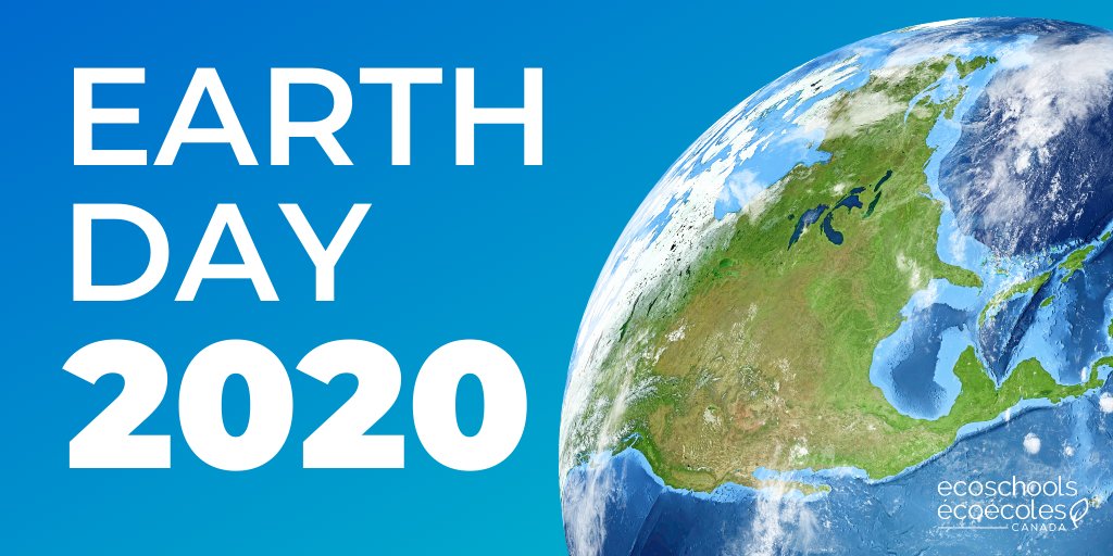 EcoSchoolsCAN's tweet photo. Happy 50th anniversary of #EarthDay! As proud Associate Partners of @EarthDayCanada, we'll be sharing our team's Earth Day video pledges all day. Follow along and show us how YOU are celebrating Earth Day! 🌎 https://t.co/y5yql0NLGC