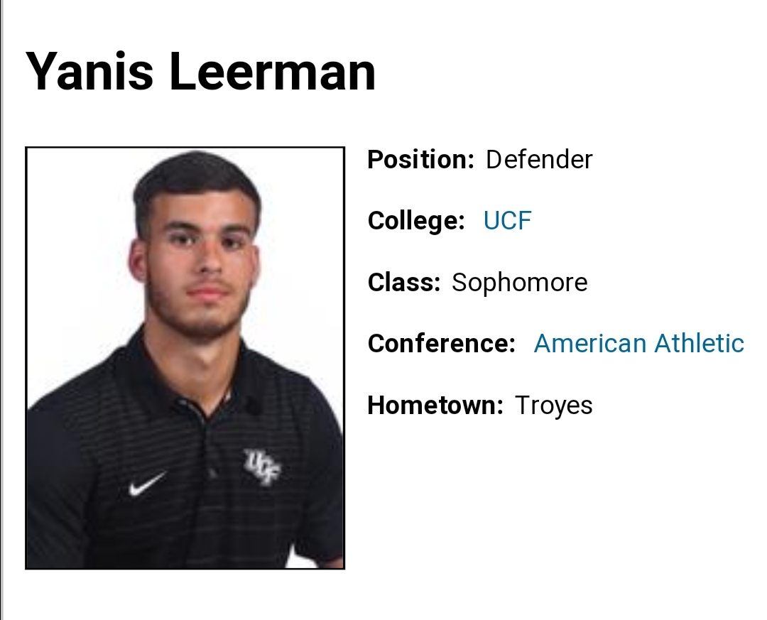  @WgtnPhoenixFC Transfer Target  #1: Yanis Leerman French defender currently at some US college