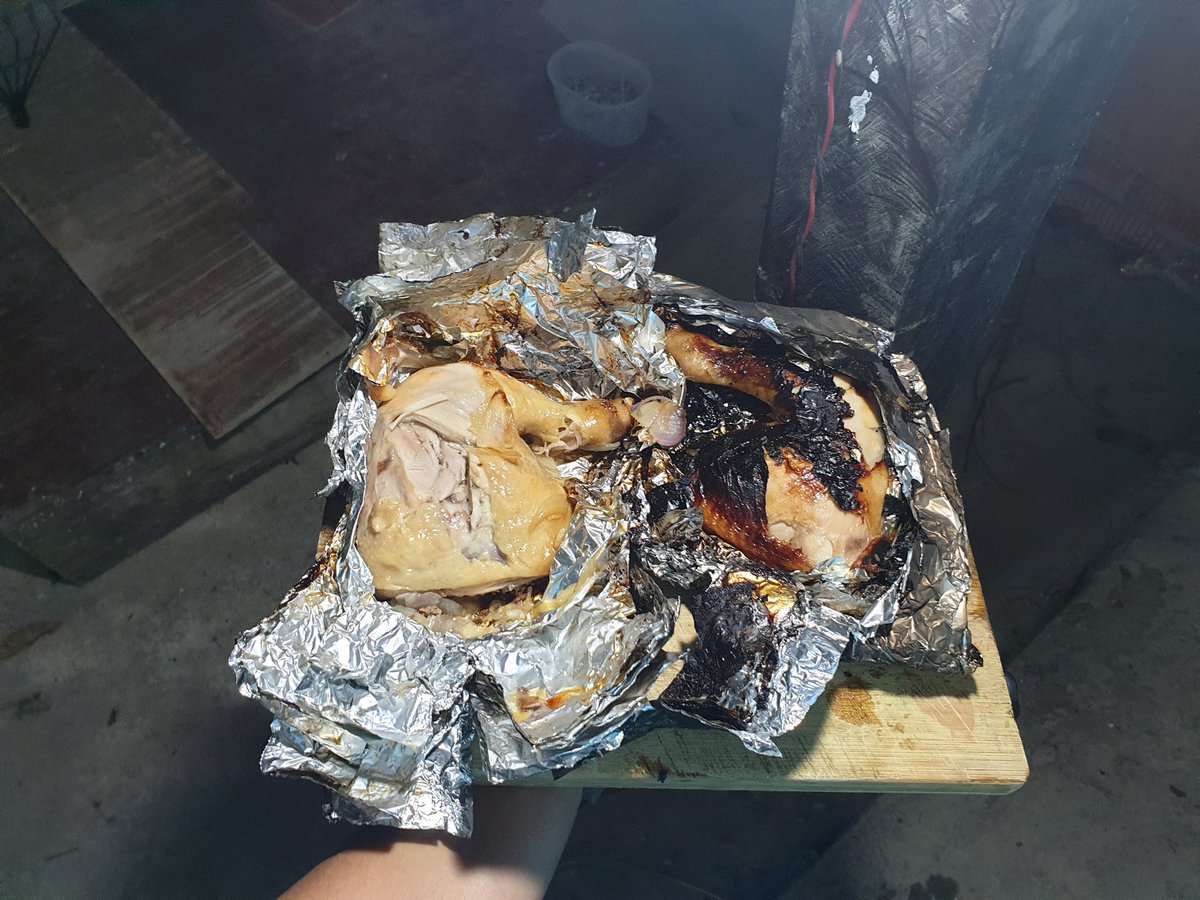 And from the kayu2 pun, i grill some chicken