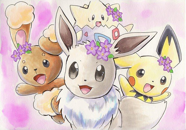 色違いイーブイのtwitterイラスト検索結果 古い順