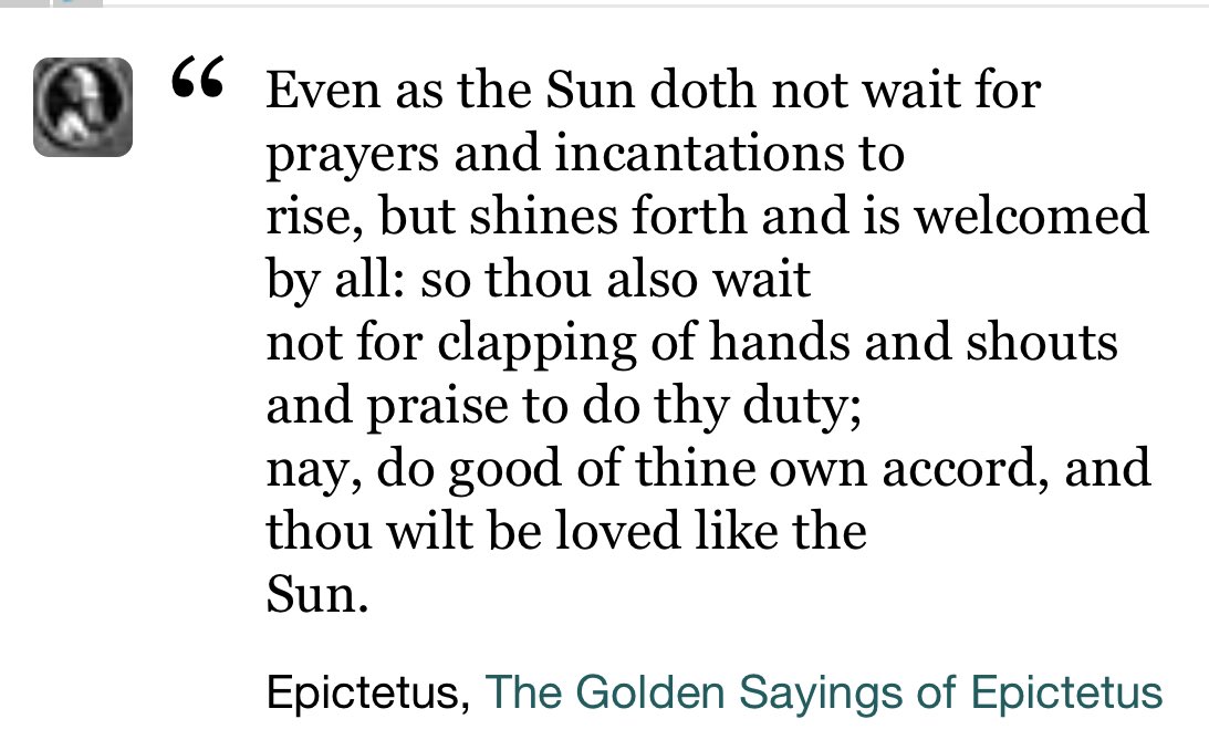 Oh boy, this thread is grim, but, I was thinking about a phone call I had with a friend on this topic last night.So I’ll close out with a quote from Epictetus.