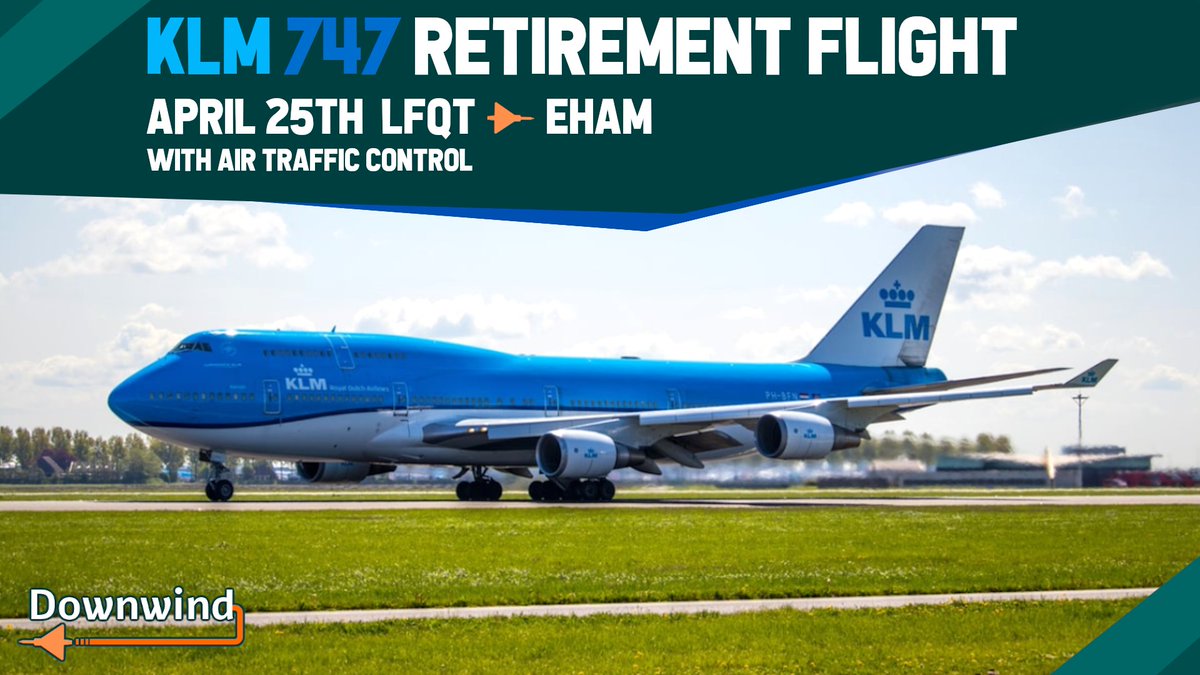 downwindfs's tweet photo. Join us on the retirement flight of KLMs 747s. #avgeek https://t.co/VIvdXmoXLt