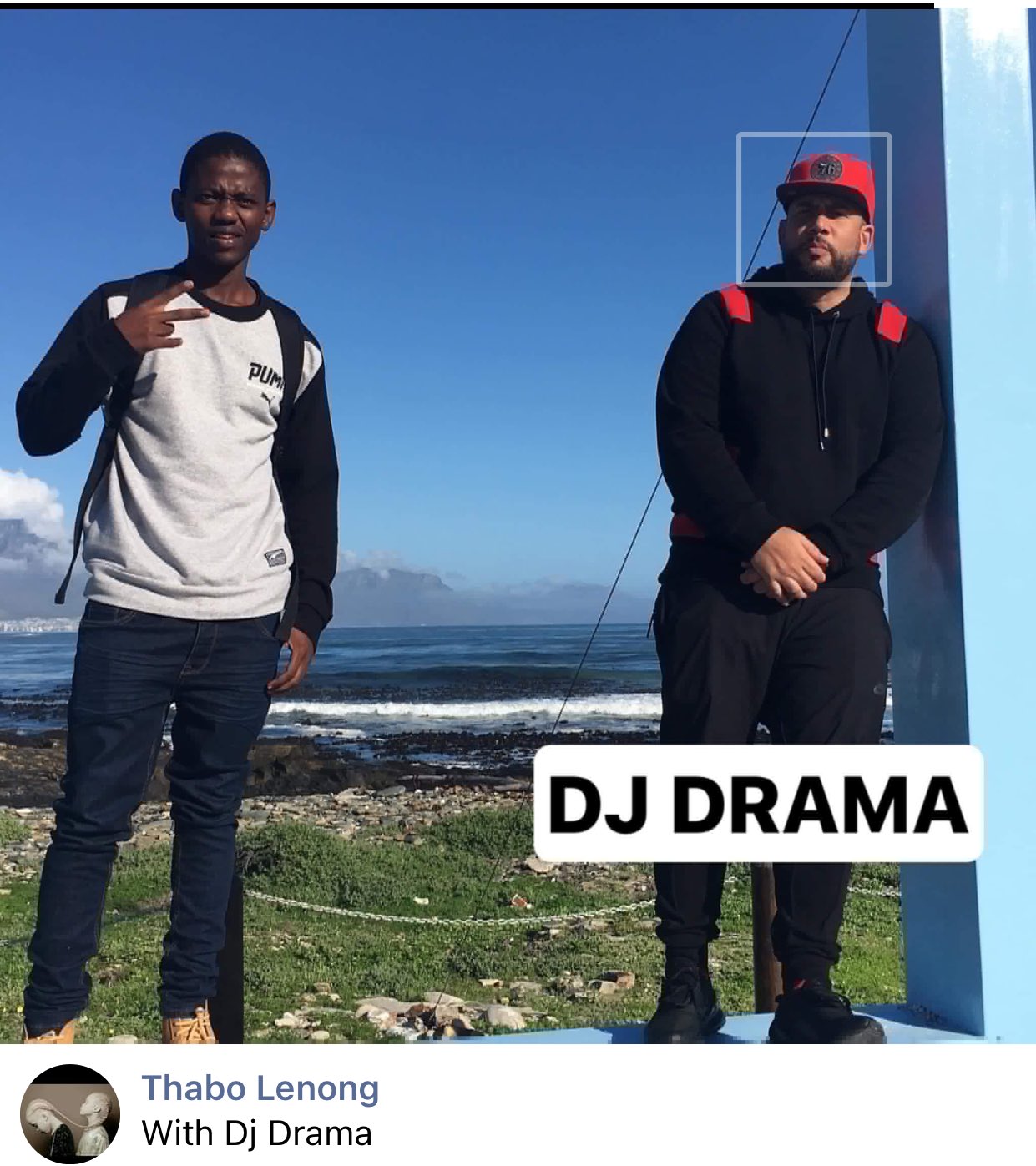   With DJ DRAMA.. happy birthday big bro.  South Africa 