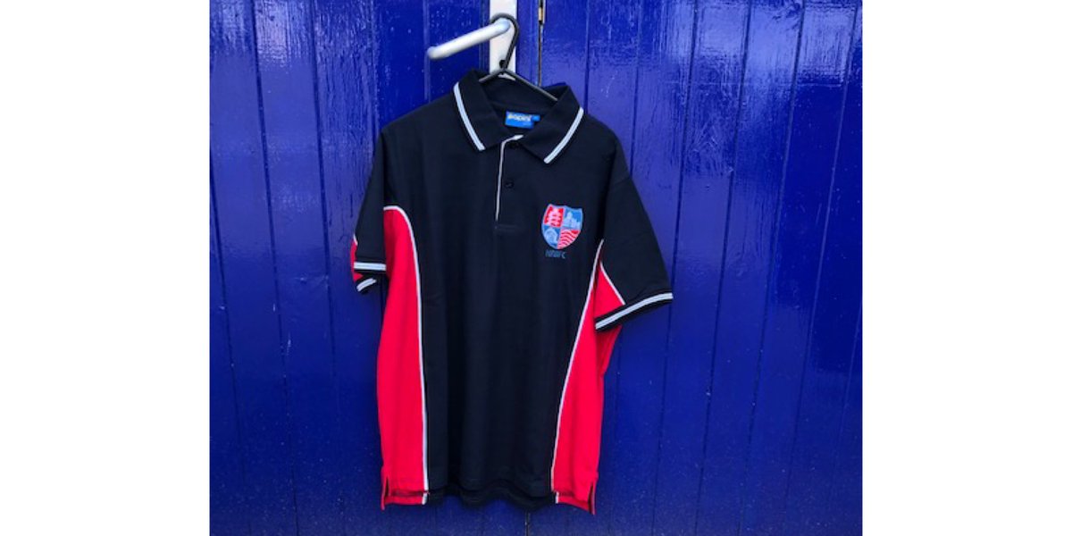And here is the club polo shirt available in S,M, L, XL, XXL for £25