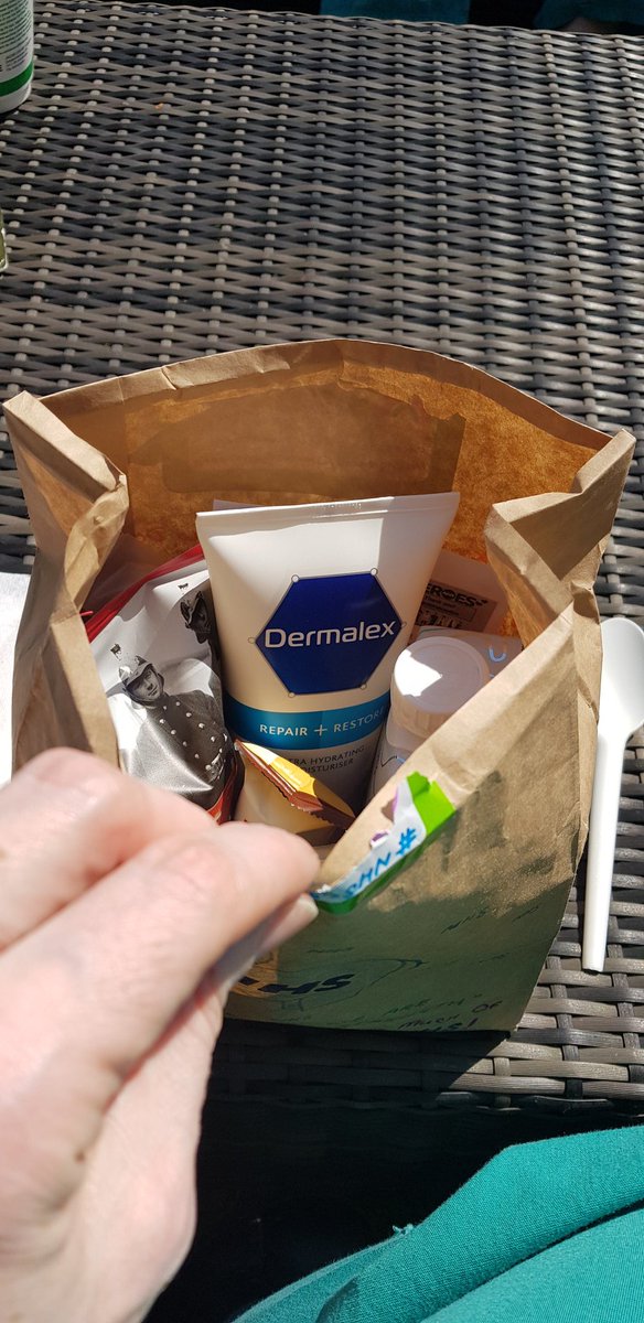 2 complex settings on #ICU this morning then I receive this #nhswellnessbox I also get to sit on the ICU balcony for my lunch break.  #COVID19 #OccupationalTherapy #AHP #thankyou