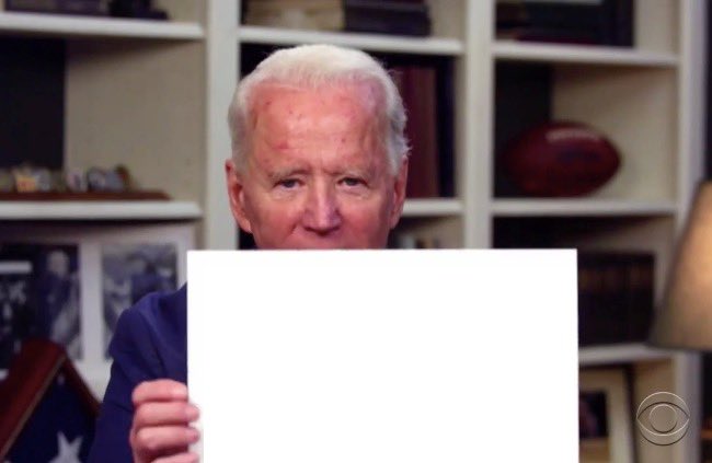 ATTENTION MINIONS:Joe Biden is a moron. He held up signs the other night.Enjoy