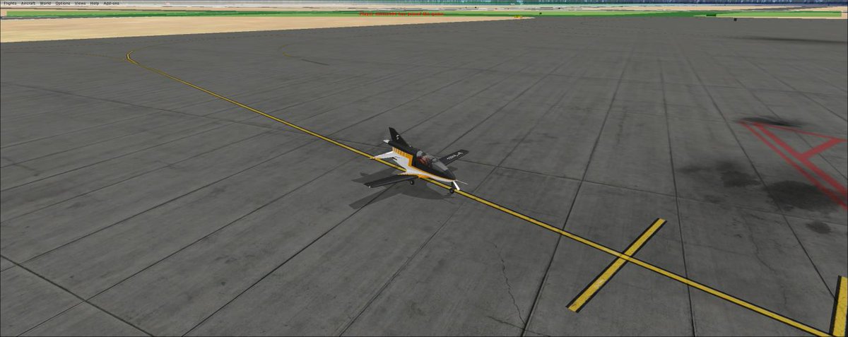 downwindfs's tweet photo. An aircraft by irissimulations pushing back. 
#avgeeks #planespotting https://t.co/KvkVH8OgP9