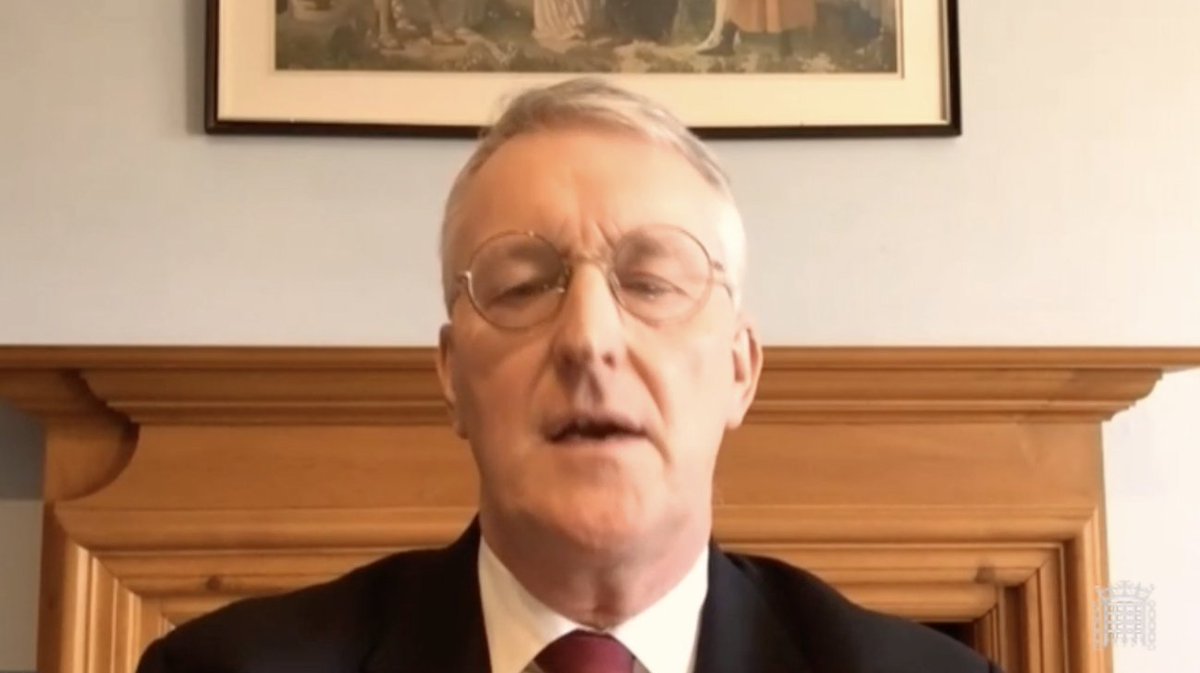 Hilary Benn is the slickest looking mofo on zoom, just as he always is in the chamber.Always bet on Mr Barraclough.