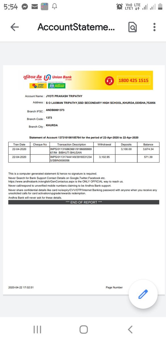 jyoti200's tweet photo. @PMOIndia @RBI @TheOfficialSBI @FinMinIndia @MumbaiPolice @WBPolice 
Please cease the bank account and arrest the culprit immediately who has already been taken my Rs.3100.00 by the name of loan and later I came to know that these groups are total acting by malafied intention(1) https://t.co/Lh3hOWxrIq