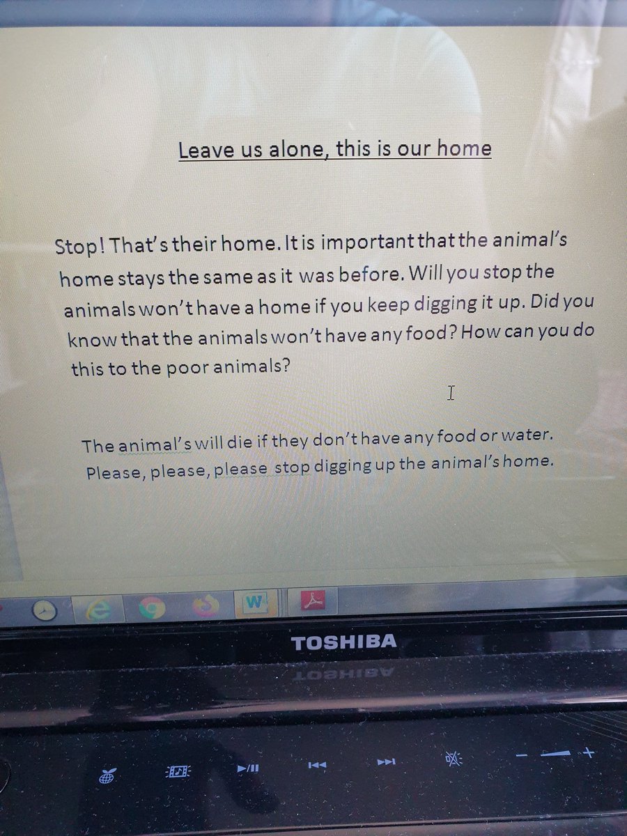 BeckyMc10's tweet photo. Today Isla has amazed me with her writing work on habitats. She has wrote a persuasive letter, drew before and after pictures and created a habitat fact file all on her own. 😍 #year2homelearning @MrsKissack @EwinsMrs @MrCarver2 https://t.co/rr9IexzEGp