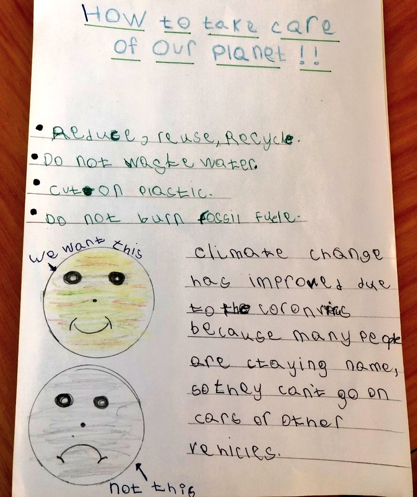 MrsShahLHS's tweet photo. Team Elder know all about taking care of the Earth well. Happy Earth Day everyone from Year 1 at Laurance Haines! Let's do more to take care of our world better 🌍♻️🚯🌳 #EarthDay2020 #Year1HomeLearning @ECOLHS1 @HeadLHS @LHS_Watford https://t.co/Udw7KsNpzP