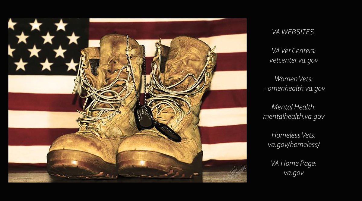 8/ VA vet centers:  http://vetcenter.va.gov Women Vets:  http://womenshealth.va.gov Mental Health:  http://mentalhealth.va.gov Homeless Vets: https://va.gov/homeless&... Home Page:  http://va.gov 
