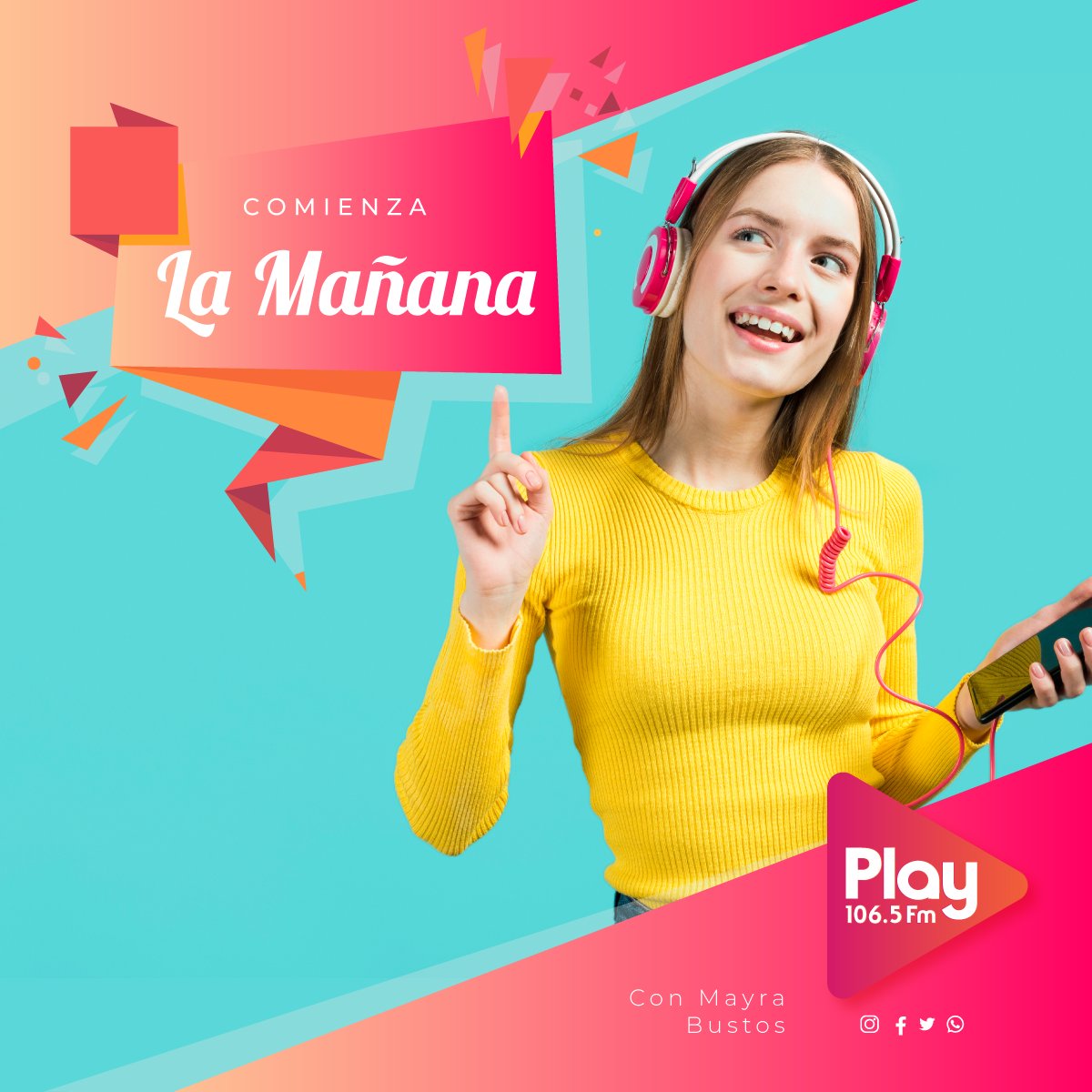👉🏼Estas en casa o te toca trabajar⁉️
👉🏼Acá ya hay #músicadelabuena para que hagamos un #miércolescononda ‼😁📻
👉🏼 <a href="/maybustos/">May Bustos</a> en la mañana de #Play1065