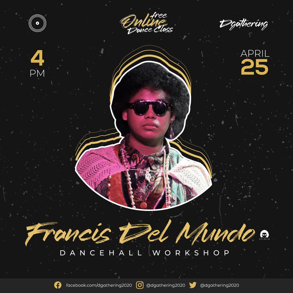 Dgathering2020's tweet image. Got nothin' to do over the weekend? Join our free online dance class featuring these amazing choreographers:

🏆: Francis del Mundo - April 25, 2020
🏆: Ivan Gregory Tan &amp;amp; Orville Chris Rosell - April 26, 2020

Stay Safe, Stay at Home, Stay Inspired.