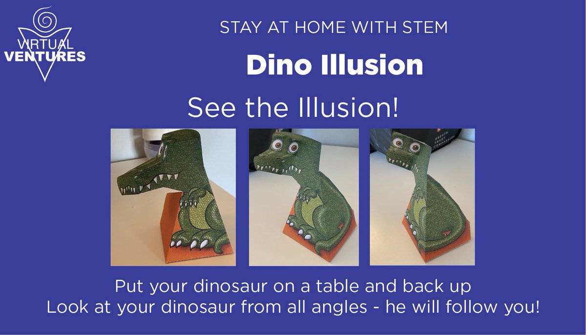 virtualventures's tweet photo. Today for #StayAtHomeWithSTEM create this simple illusion with just a printout and tape! You can find the printout here: https://t.co/VtVA7D0F4l https://t.co/EOOO9whlru