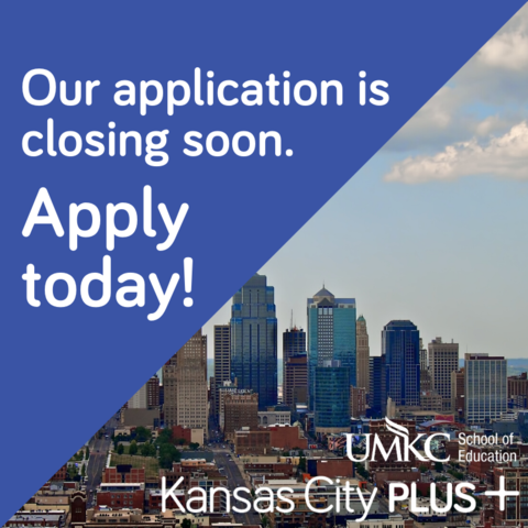 UMKC_SESWPS's tweet photo. When our students return to schools, they will need talented and dedicated strong leaders. Are you going to be one of those leaders? Apply for Kansas City PLUS before April 27 and earn your principal cert and MA with UMKC. Learn more: https://t.co/SAb5SwXI6t #kcplus #tntp #umkc https://t.co/AXSEzpPbxC