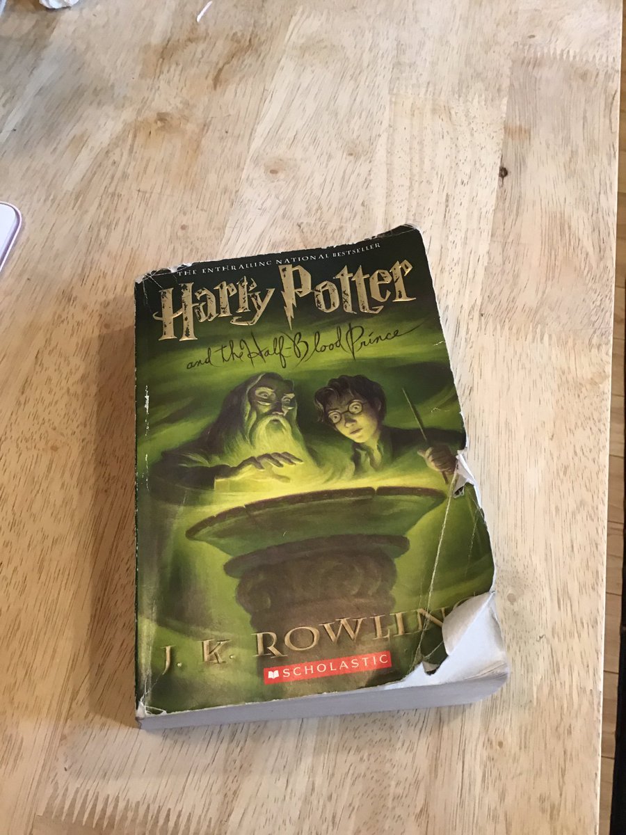 MissInesonMath's tweet photo. Reading Wednesday for #D69spirit week! I started the Harry Potter series 4 years ago and I FINALLY finished the 6th last week - one more to go!! https://t.co/ifRMET8Bxm