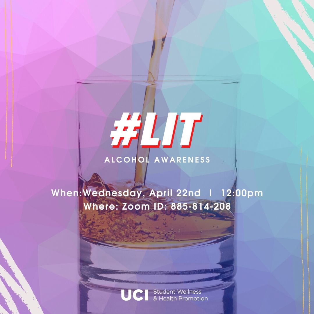 Join us today at noon for our #Lit workshop about Alcohol &amp; Alcohol Safety with demonstrations like Bartender School and a ton of great information. Zoom ID: 885-814-208