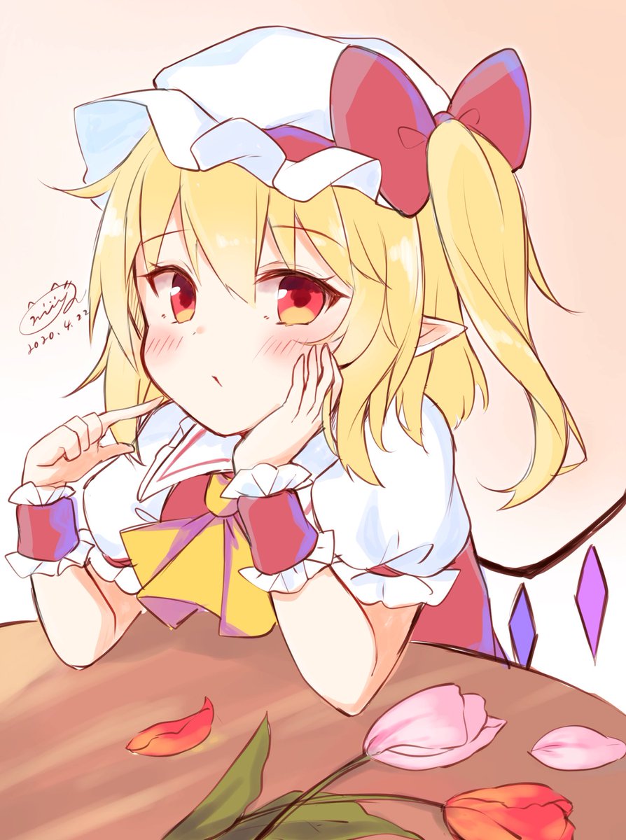 フランドール・スカーレット 「(あなたもしかして…、私の気持ち気付いてるの?) 」|miy@のイラスト