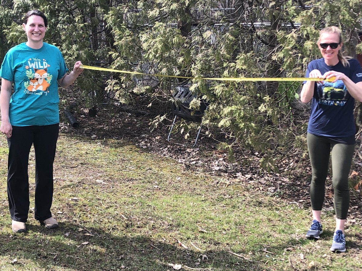 Happy Earth Day from your socially distanced science teachers! #D45Jackson #JAJaguarsROAR