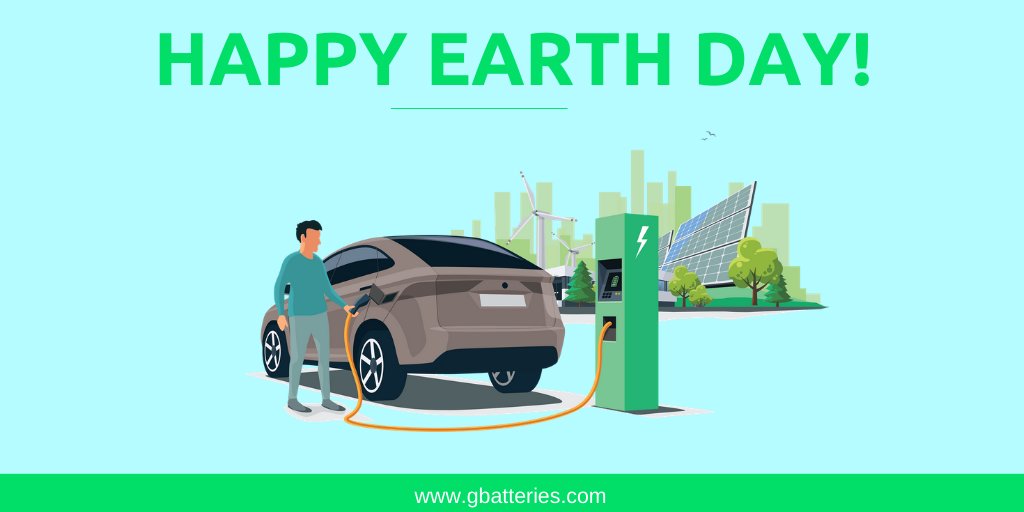 GBatteries's tweet photo. Today is our #twitteranniversary and #EarthDay! At GBatteries, we’re on a mission to ultra-fast charge #EVs to increase the adoption rate and reduce greenhouse gas emissions. #emobility #ClimateChange #KickingGas #electricvehicles https://t.co/Meh0WfHd7V