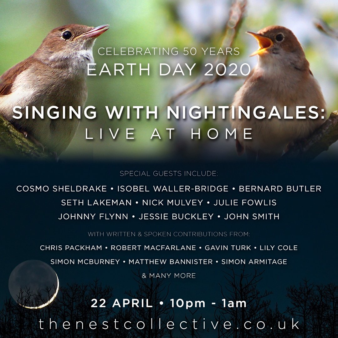 petshopboys's tweet photo. Today is #EarthDay and the folk singer @samleesong will be celebrating it by broadcasting live on YouTube at 10 pm this evening, taking listeners "on a journey into the woods of Sussex to hear the unforgettable song of the nightingale". #PetText

(1/2) https://t.co/l6KOaLPk2e