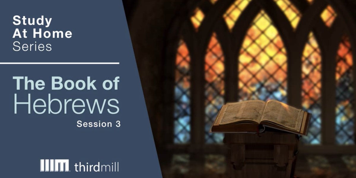 thirdmill's tweet photo. Session #3 is ready on the new Book of Hebrews study series. This week we see how the book exhorts the original audience and Christians in every age. Sign up for weekly email updates at https://t.co/HEjBffQ376.
#studythirdmill #hebrews #BibleStudy #ShelterInPlace #thirdmill https://t.co/bNysqLue2A