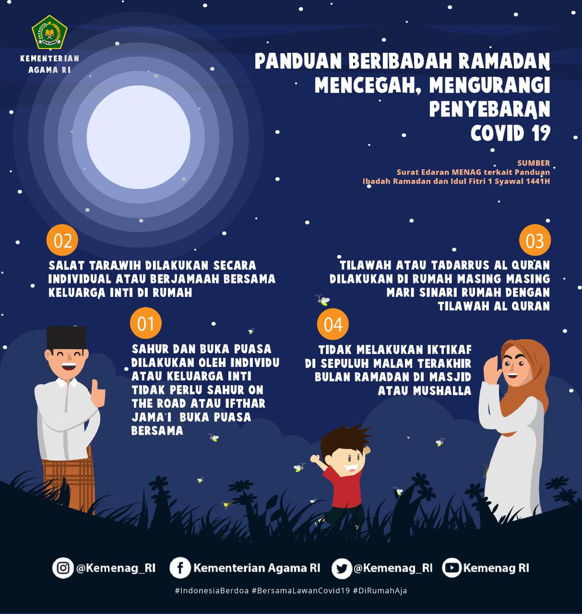 Iprahumas's tweet photo. Marhaban ya Ramadhan
#RekanHumas sudah bersiap-siap menyambut bulan suci Ramadhan?
Khusus untuk #RekanHumas yg beragama Islam, berikut ini #MasMin share beberapa tips dari @kemenag_ri agar ibadah #dirumahaja lebih maksimal
#pranatahumas #iprahumas #humaslawancovid19 #dirumahaja https://t.co/PiM9QK9naq