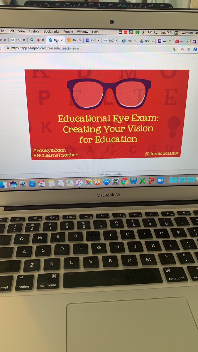 Super excited for the next 2 days of webinars! Thanks <a href="/ncties/">NCTIES</a>! #NCLearnsTogether #EduEyeExam #PQProud
