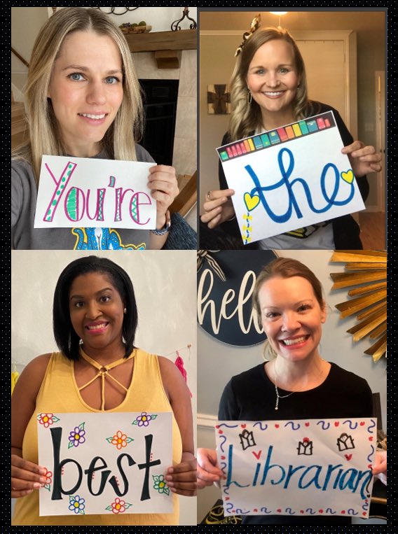 Leonard is so lucky to have you, Mrs. Nored and Mrs. Palmer!! ❤️❤️❤️ <a href="/LeopardsLibrary/">OLE Library</a> <a href="/OLE_Leopards/">Leonard Elementary</a> #leopardlearners #NationalLibraryWeek