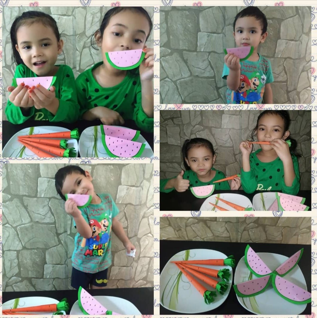 MsSyaraSaifudin's tweet photo. E-learning by #msukids π©π»βπ«π¨π»βπ« Well done parents, children, interns and teachers β€οΈ Theme of the week : Fruits & Vegetables ππ₯¬ (video, worksheet, role play, station, art & craft) #earlychildhoodeducation #RMO @MSUmalaysia https://t.co/ChblWDJUmT