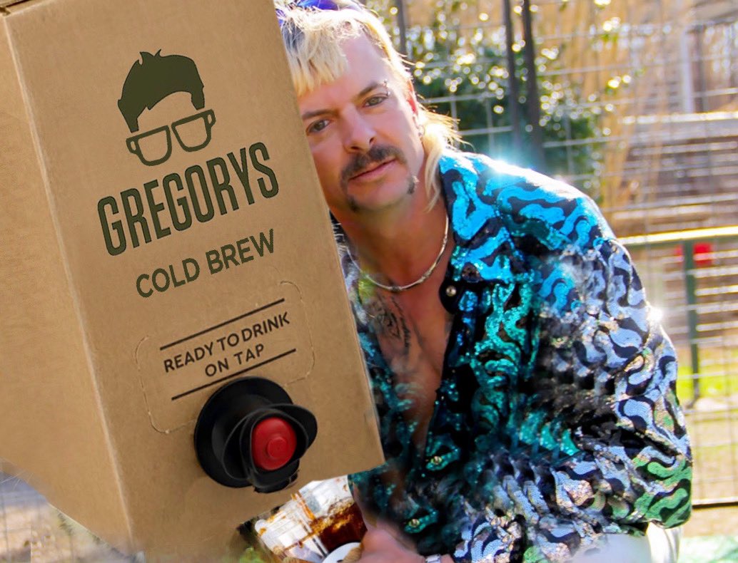 GregorysCoffee's tweet photo. Our cold brew on tap is #JoeExotic approved #Gregular https://t.co/TizvLD6IJ5