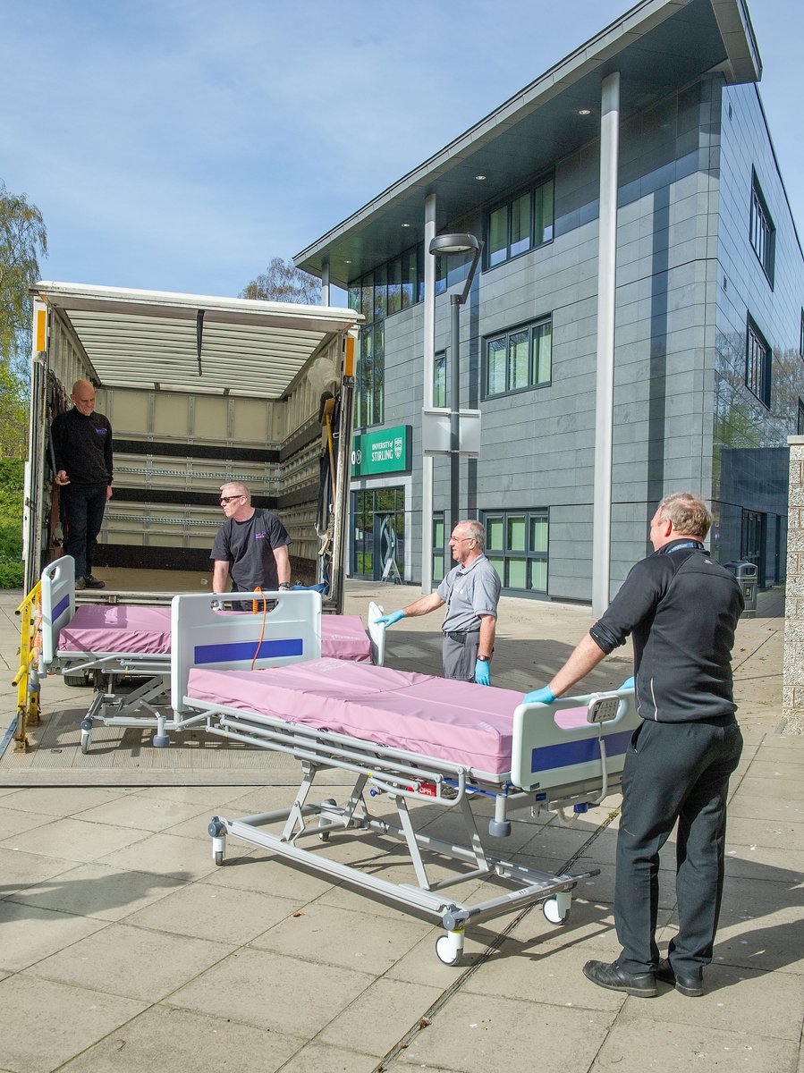 #UofStirling has sent a number of beds to Scotland’s new temporary critical care hospital @NHSLouisaJordan to support the national #coronavirus response. Read the full story 👇stir.ac.uk/36m #BeTheDifference @NHSNSS @jayne_donaldson @KeithBrownSNP @Stirling_Health