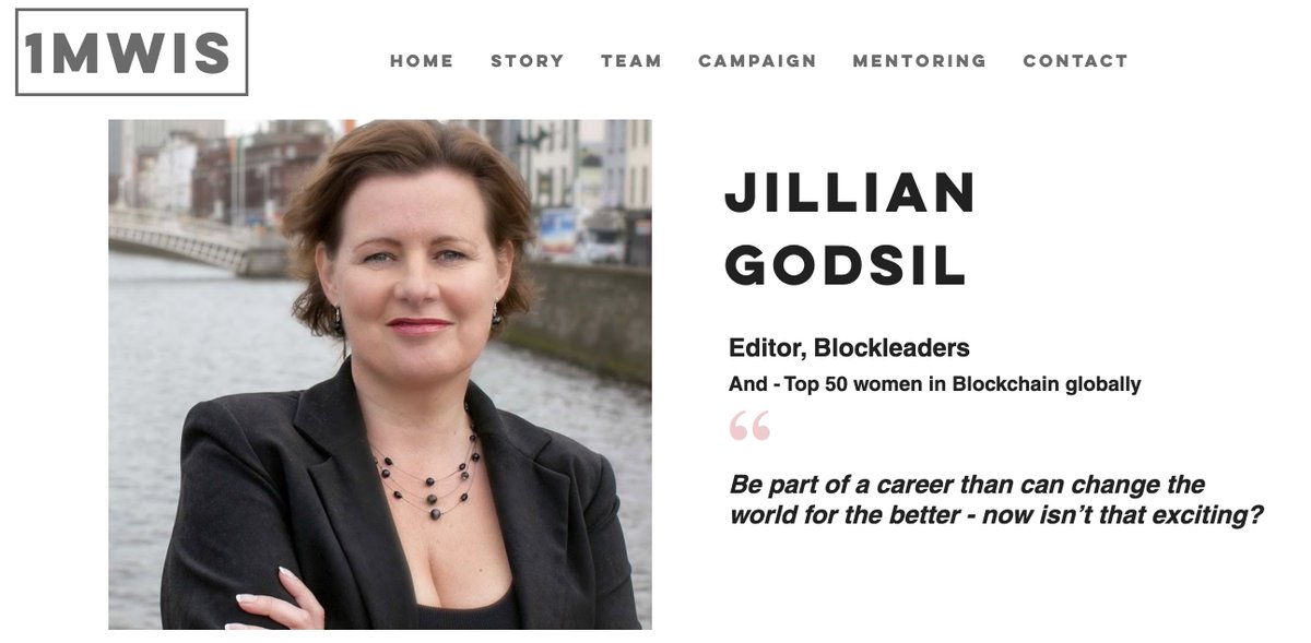 THREAD 28/51Welcome Jillian Godsil -co-founder & Editor in Chief of  http://Blockleaders.io . She advocates about Blockchain & for women in Blockchain through journalism, speaking & broadcasting. She's cryptoqueen extraordinaire!Ft & thx  @jilliangodsil  http://www.1mwis.com/profiles/jillian-godsil