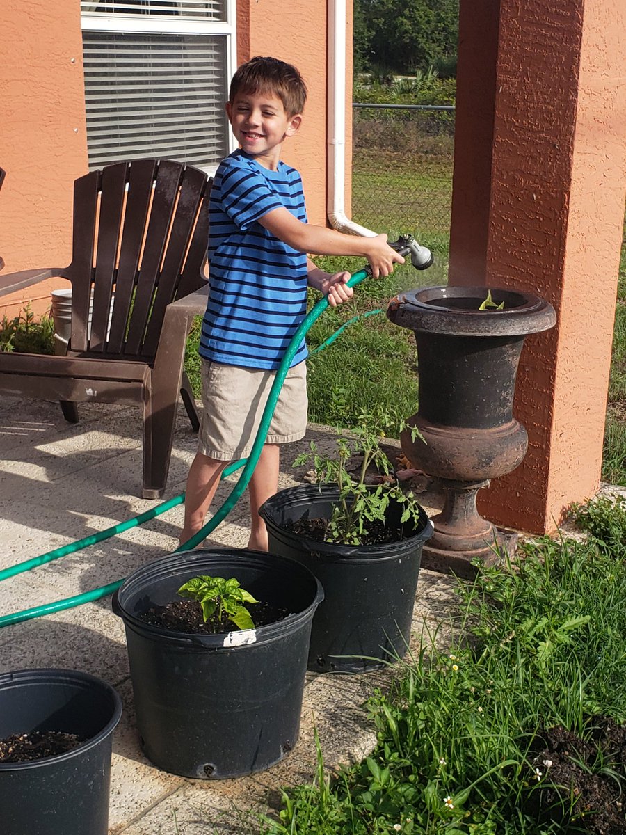 Working in the garden watering our plants #SDIRCEarthDay #TCEistheplacetobe #allgritnoquit #piratepride #appreciatenature #andygoldsworthy @TCEpirates @IRCSchools #SDIRCStrongerTogether