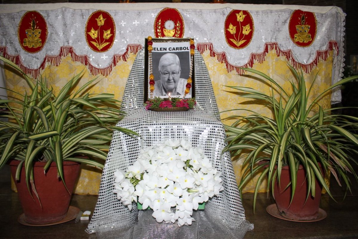 Sister Helen Carbol  was fondly remembered by Sisters for her love, care and sensitivity towards everyone during a prayer service in Chandapura. We pray for her the repose of her departed soul and continue to ask her intercession for all of us.
